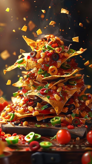 Nacho Tower Digital Painting