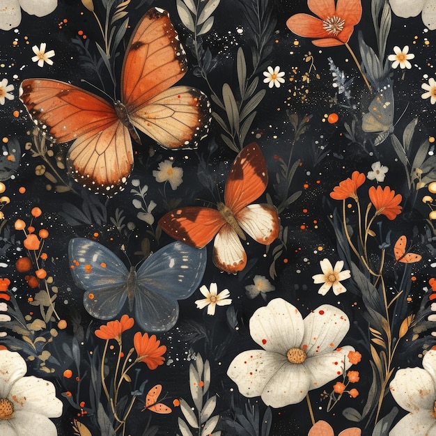 Nachtpaaloog Butterfly Illustration