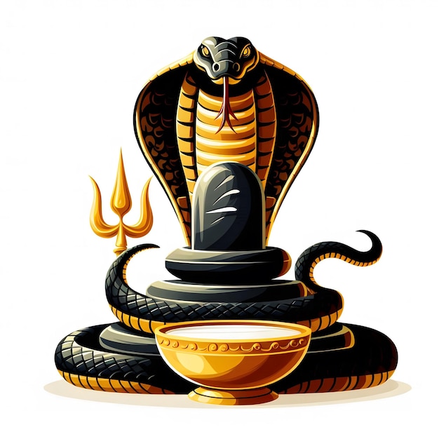 Photo naga panchami banner or poster for happy nag panchami indian festivals hinduism free