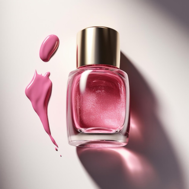 Nail polish bottle Illustration AI GenerativexA