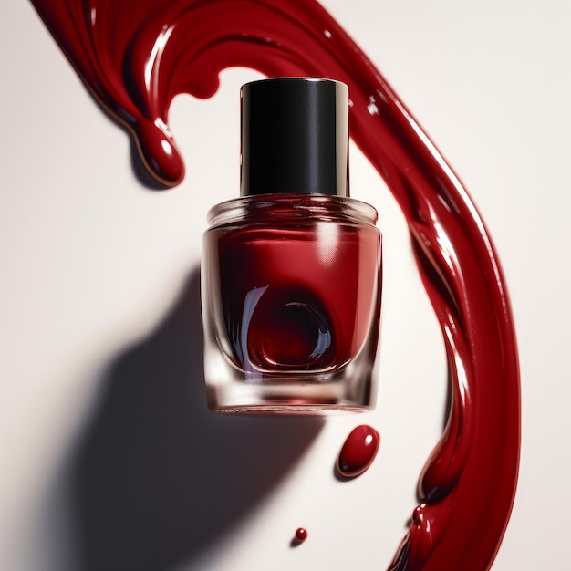 Nail polish bottle Illustration AI GenerativexA