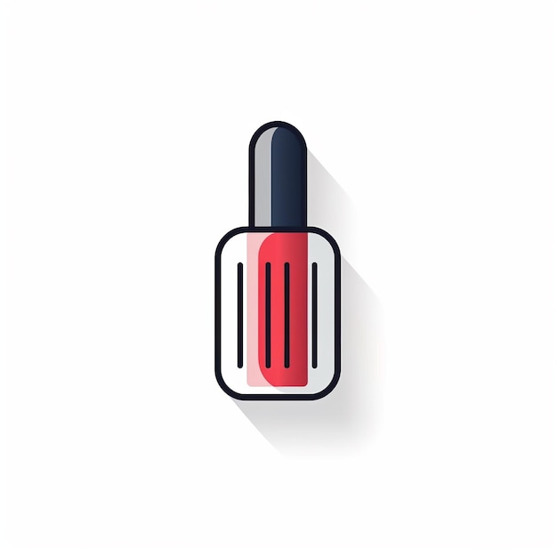 Photo nail polish icon beauty and makeup symbol art logo illustration