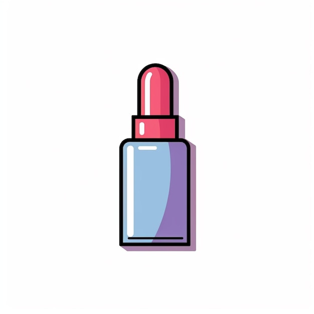 Photo nail polish icon grooming and beauty symbol art logo illustration