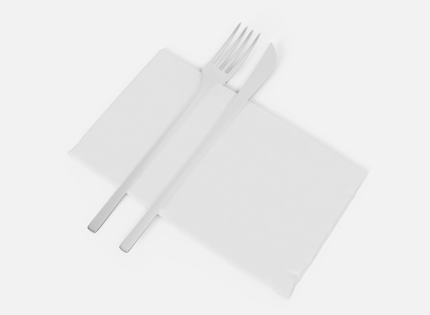 Napkin with Fork and Knife