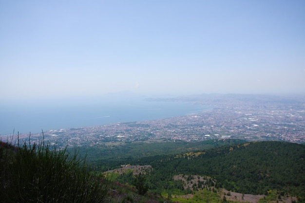 Naples arial view from Vesuvius