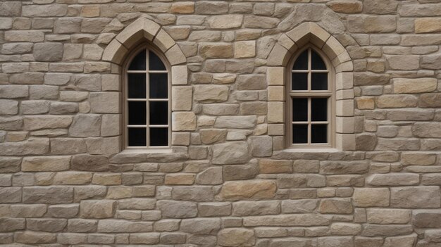 Photo narrow medieval window in a stone