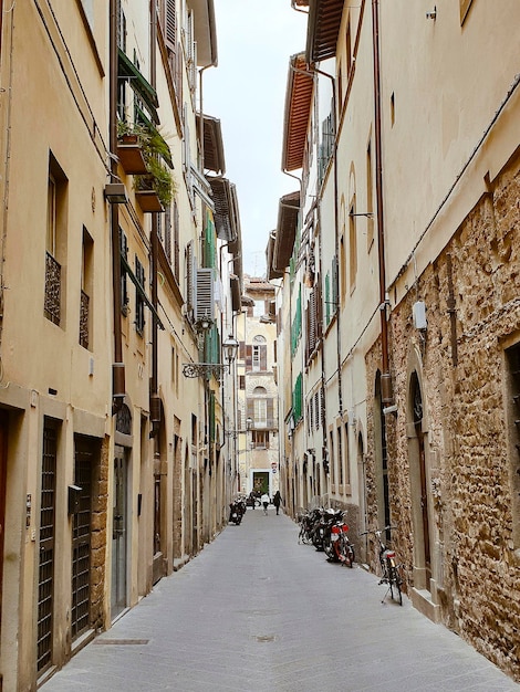 Narrow street in Italy Florence