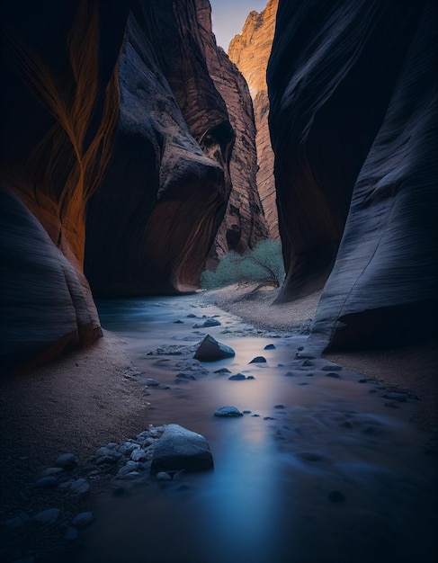 The narrows at zion national park