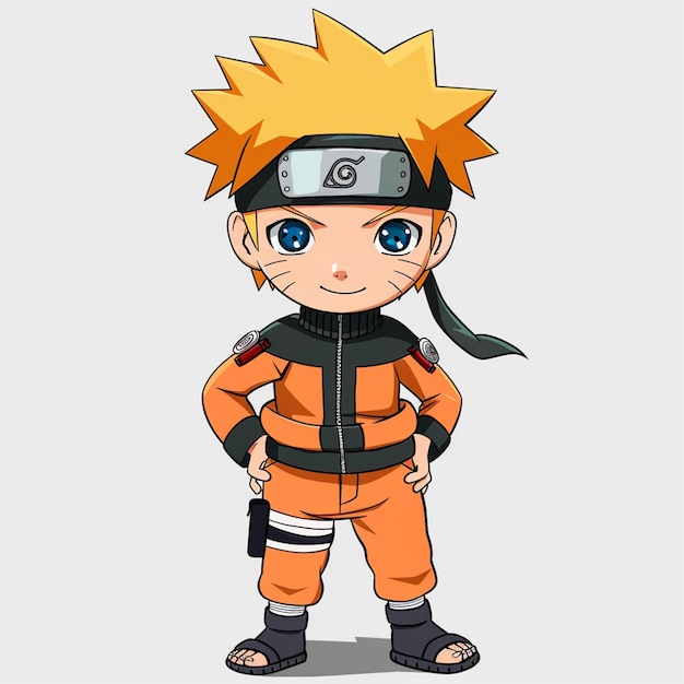 Naruto cartoon white background