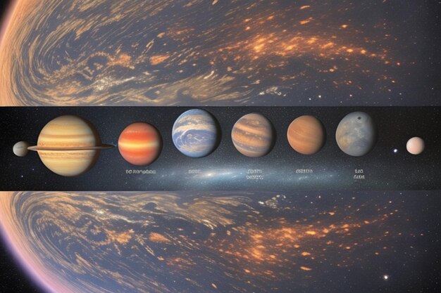 Photo nasa image of planets in outer space