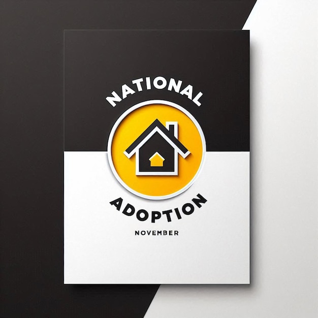 National Adoption month is observed every year in November 3D Rendering