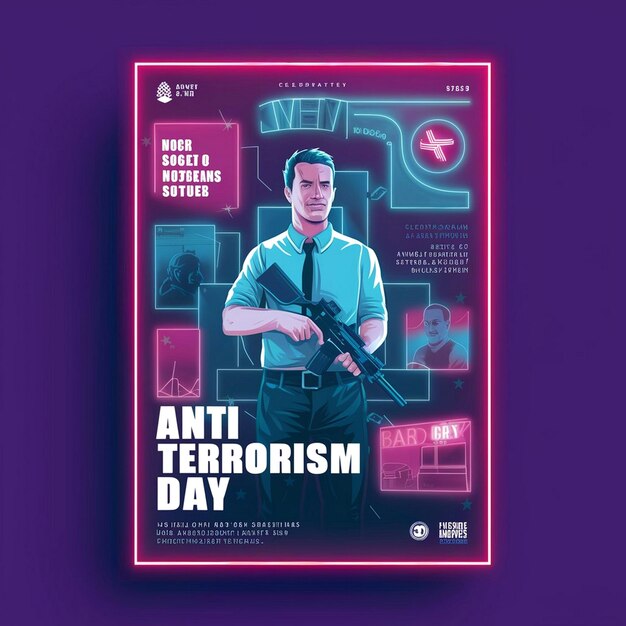 National Anti Terrorism Day Poster Design