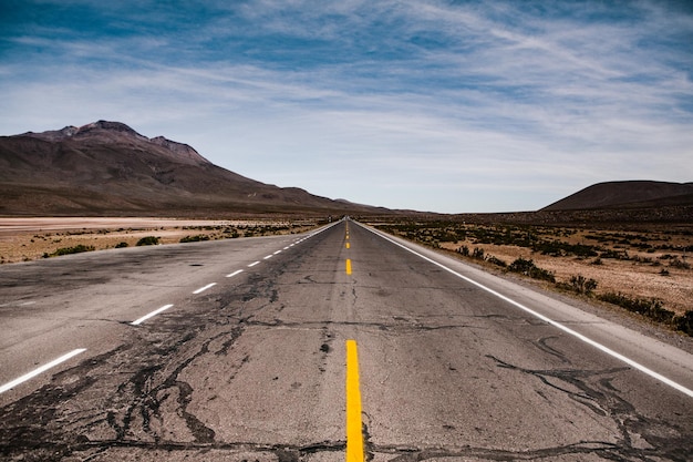 National asphalt road in latin america