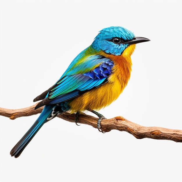 National bird of Sierra Leone with white background