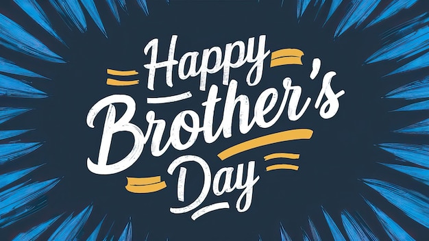 National Brothers Day illustration Brothers Day design National Brothers Day poster