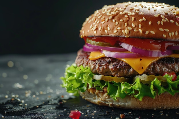 National Cheeseburger Day with Fresh and Tasty Delicious Burger