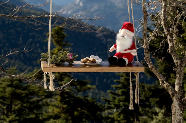 National Christmas greek cookies melomacarona and kourabies