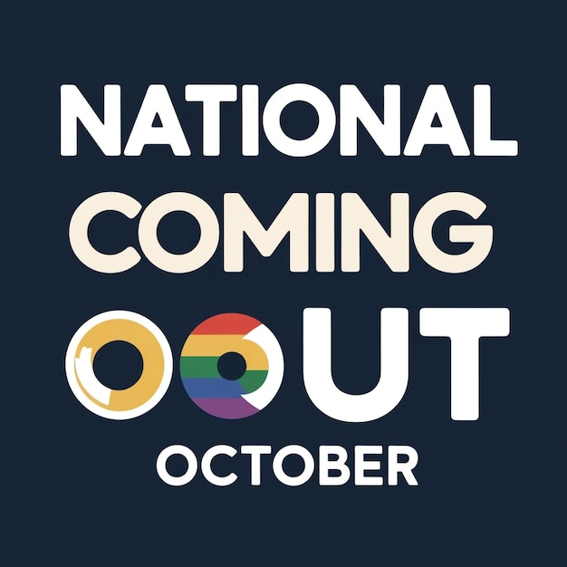 National Coming Out Day Awareness Vector Illustration