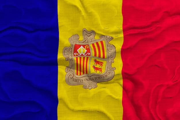 National flag of Andorra Background with flag of Andorra