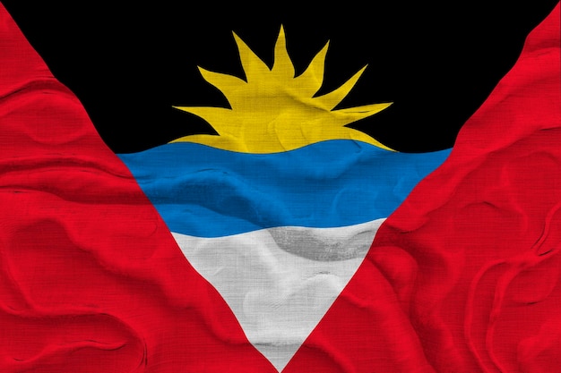 National flag of Antigua and Barbuda Background with flag of Antigua and Barbuda