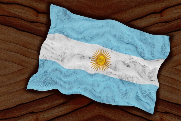 National flag of Argentina Background with flag of Argentina