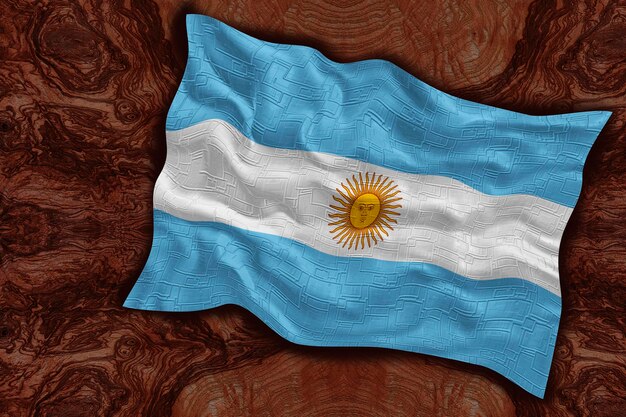 National flag of Argentina Background with flag of Argentina