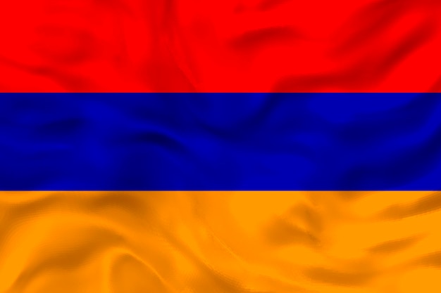 National Flag of Armenia Background with flag of Armenia