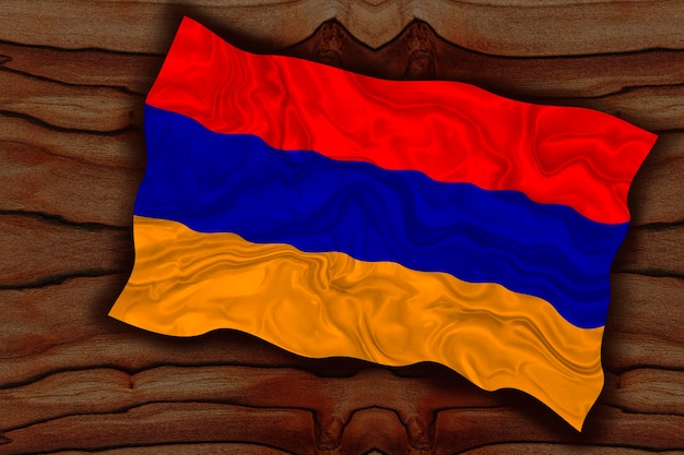 National Flag of Armenia Background with flag of Armenia