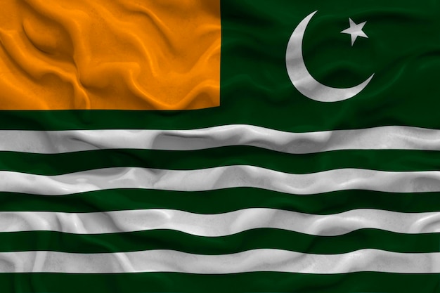 Photo national flag of azad kashmir background with flag of azad kashmir