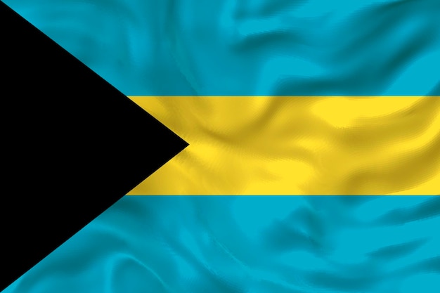 National flag of Bahamas Background with flag of Bahamas