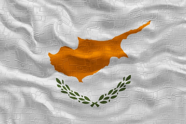 National flag of Cyprus Background with flag of Cyprus