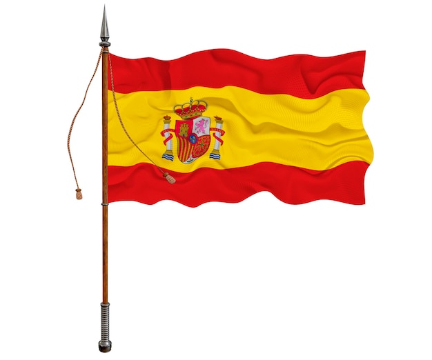 National flag of Espana Background with flag of Espana