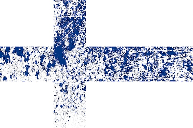 National flag of finland with texture. template for design