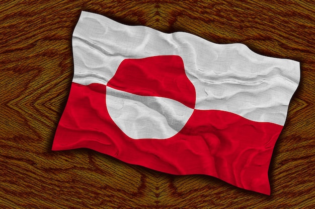 National flag of Greenland Background with flag of Greenland