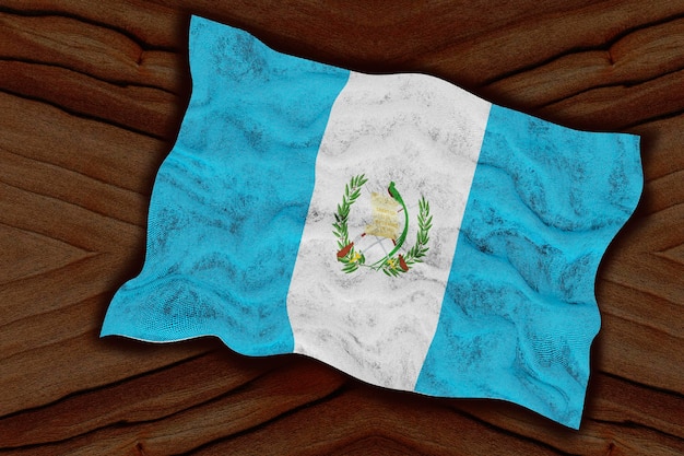 National flag of Guatemala Background with flag of Guatemala