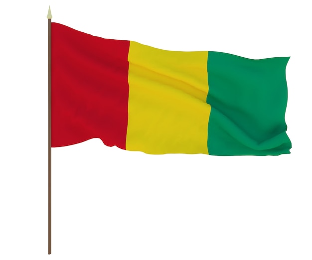 National flag of Guinea Background for editors and designers National holida