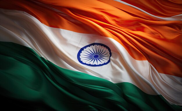 national flag of India wallpapers in the style of rendered in Maya detailed texture