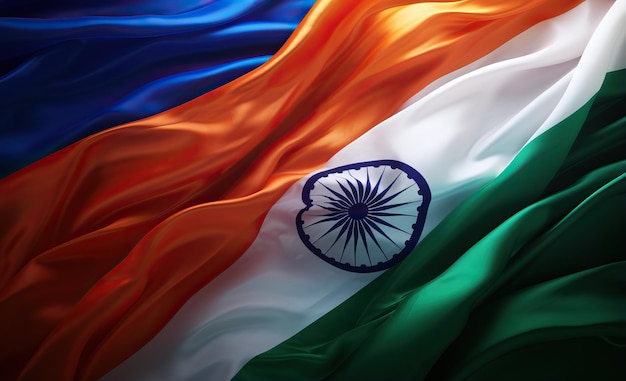 national flag of India wallpapers in the style of rendered in Maya detailed texture