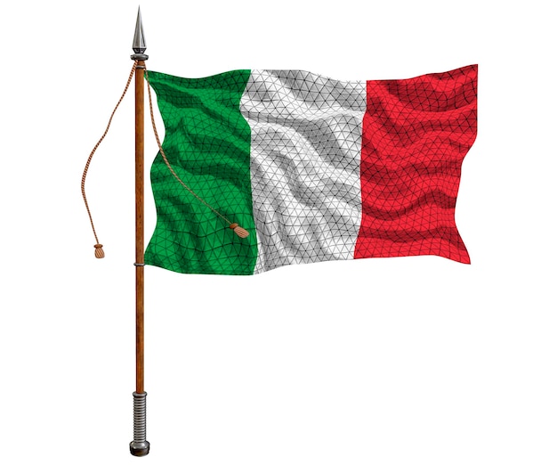 National Flag of Italy Background with flag of Italy