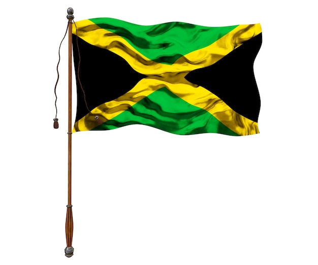 National flag of Jamaica Background with flag of Jamaica