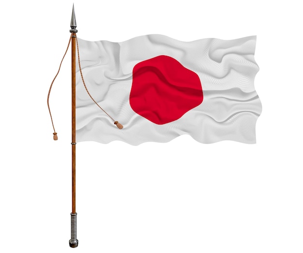 National flag of Japan Background with flag of Japan