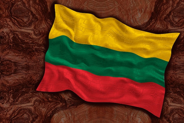 National flag of Lithuania Background with flag of Lithuania