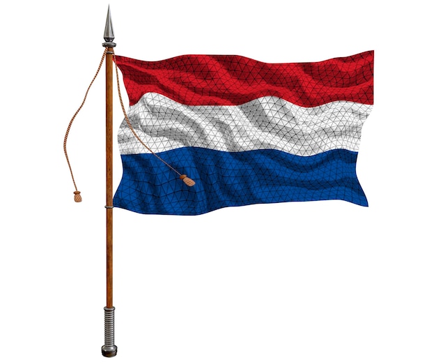 National flag of Netherlands Background with flag of Netherlands