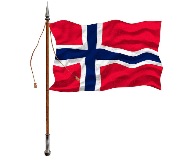 National flag of Norway Background with flag of Norway