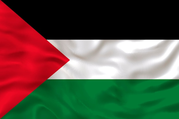 National flag of Palestine Background with flag of Palestine