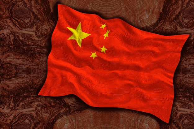 National flag of the People's Republic of China Background with flag of the People's Republic of China