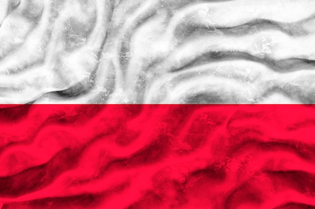 National Flag of Poland Background with flag of Poland