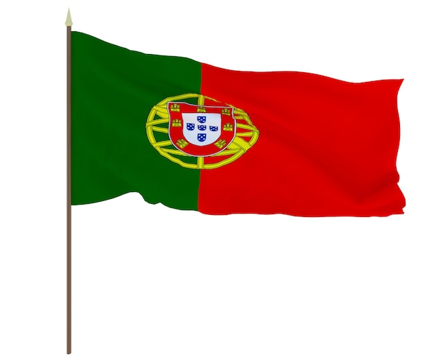 National flag of Portugal Background for editors and designers National holiday