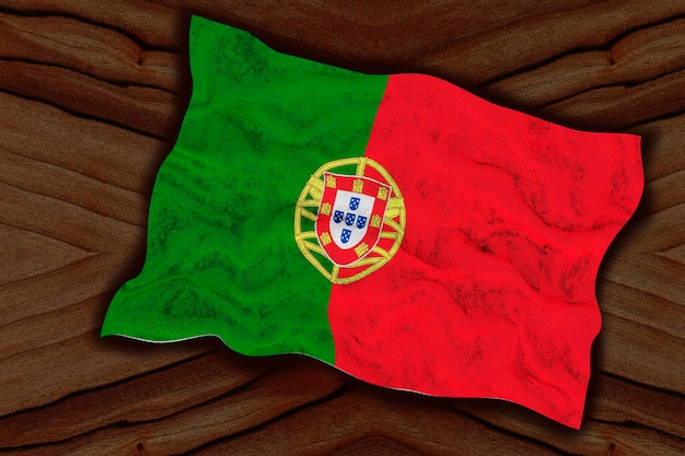 National Flag of Portugal Background with flag of Portugal