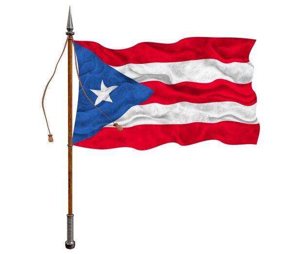 National flag of PuertoRico Background with flag of PuertoRico